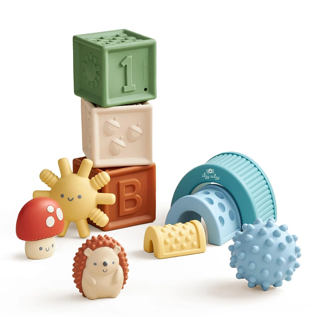 Itzy Ritzy Sensory Blocks - 10 pcs