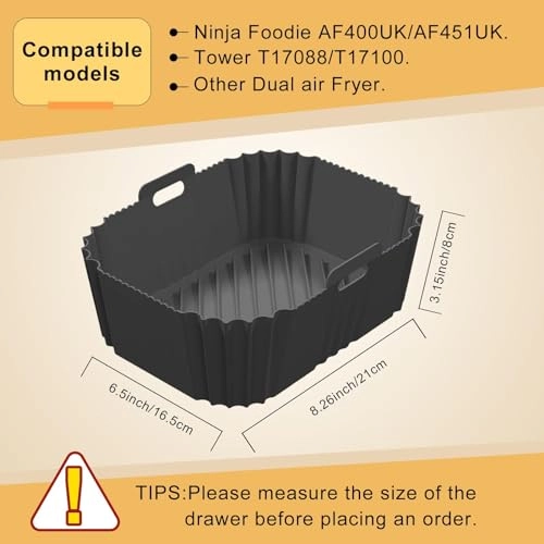 Silicone Air Fryer Liner - 2 Pack