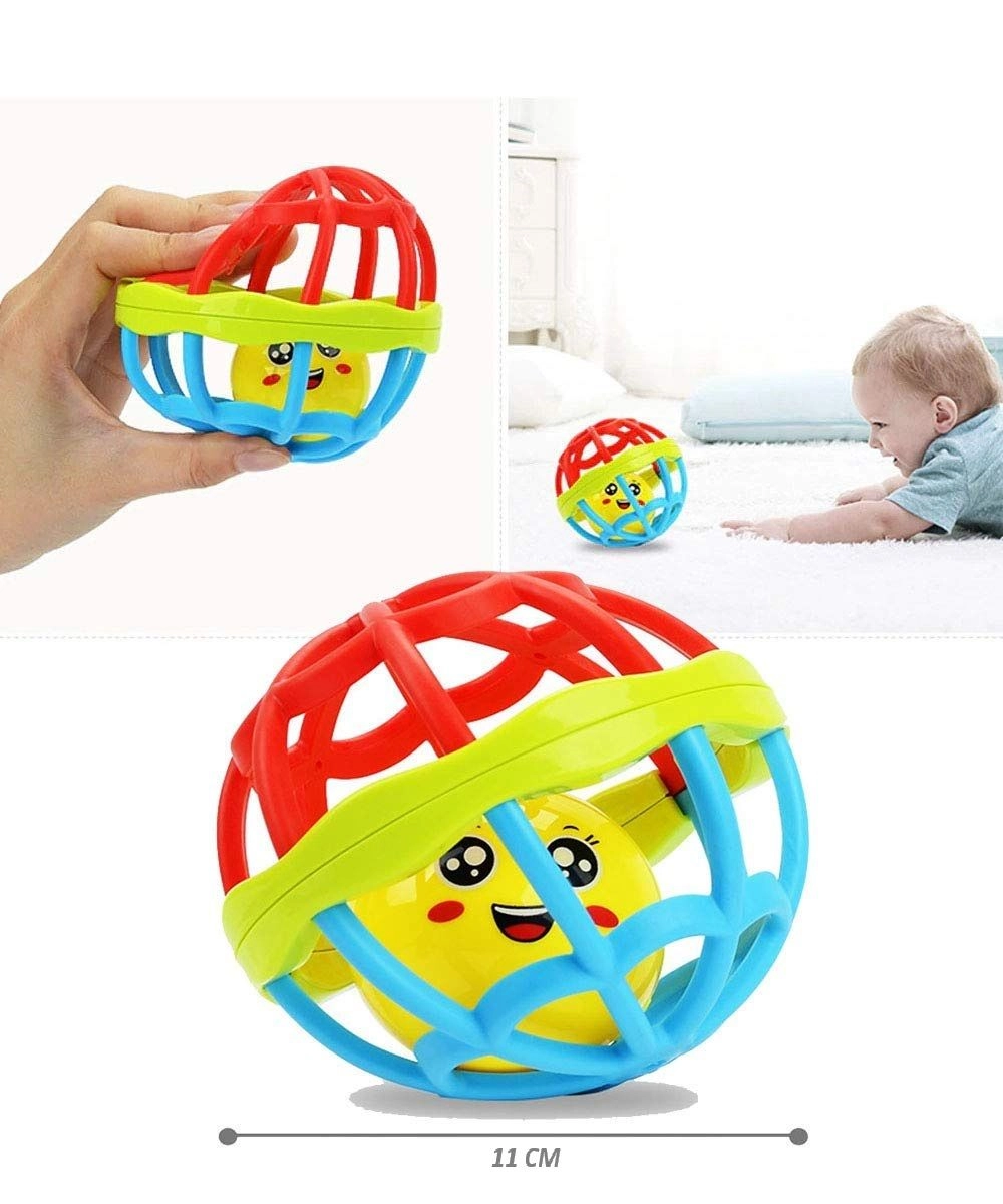 Soft Chewable Rattle Ball Toy - Suitable for 3 Months & Above. soft rubber