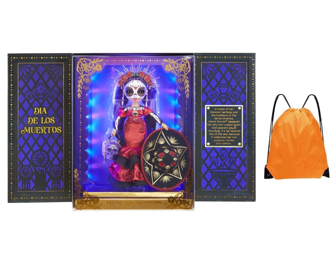 Rainbow High Maria Garcia Fashion Collectors Doll - Dia De Los Muertos Celebration Edition Ages 19+ + Travel Accessory Bag