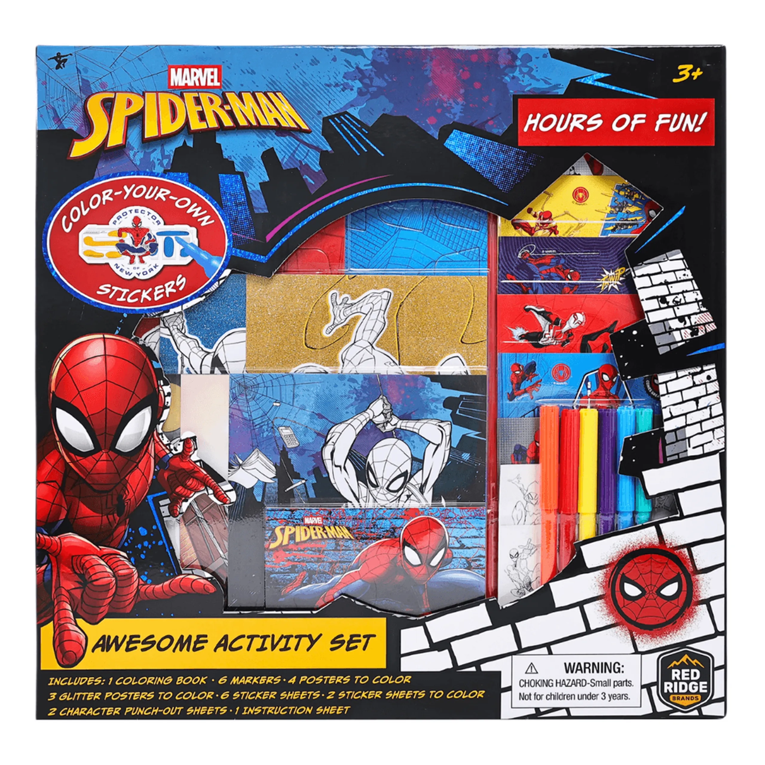 Marvel Spider-Man Hours Of Fun Awesome Activity Set - 3+ years
