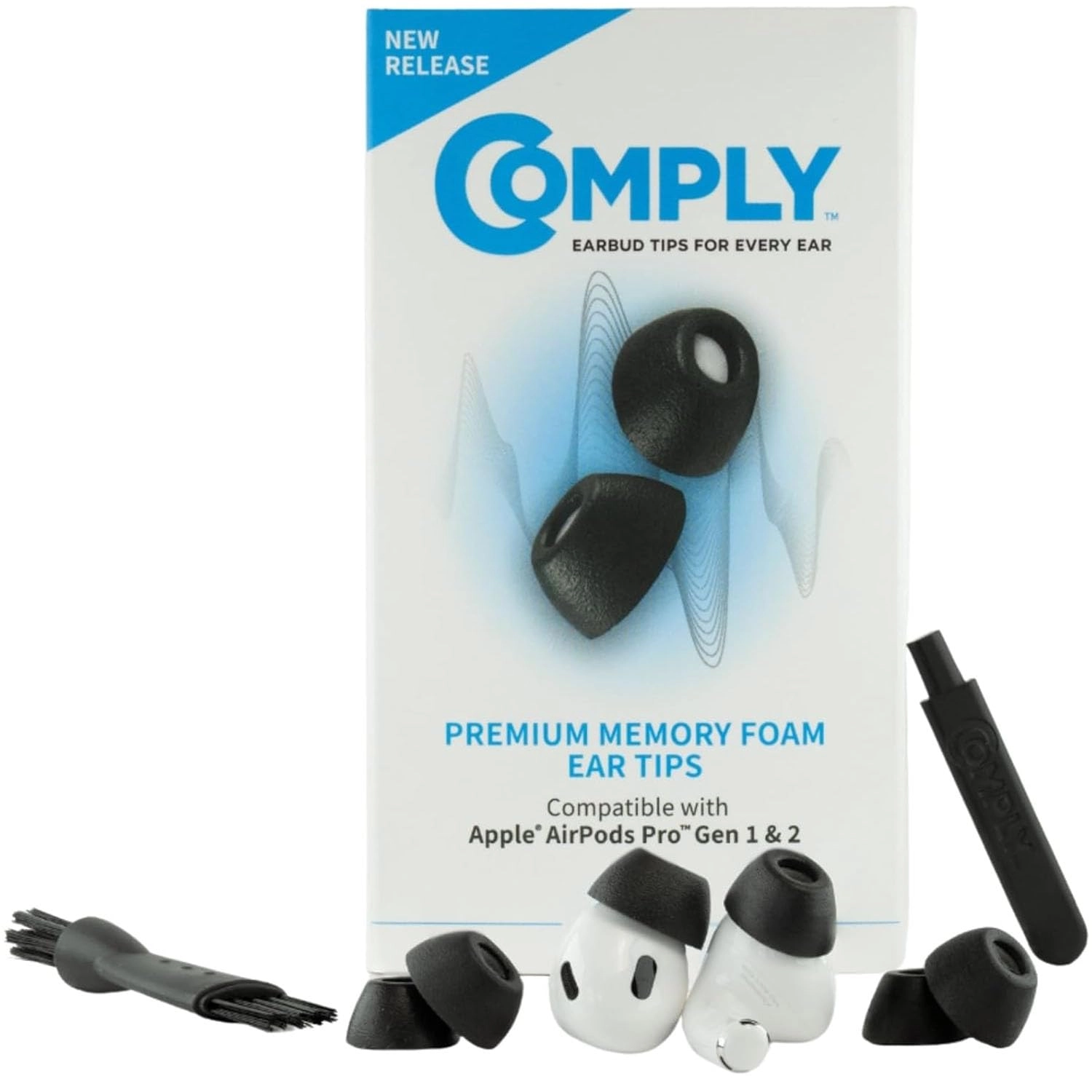 Hearing Components Earbud Tips for AirPods Pro - Noise Cancelling Fits in Charging Case
