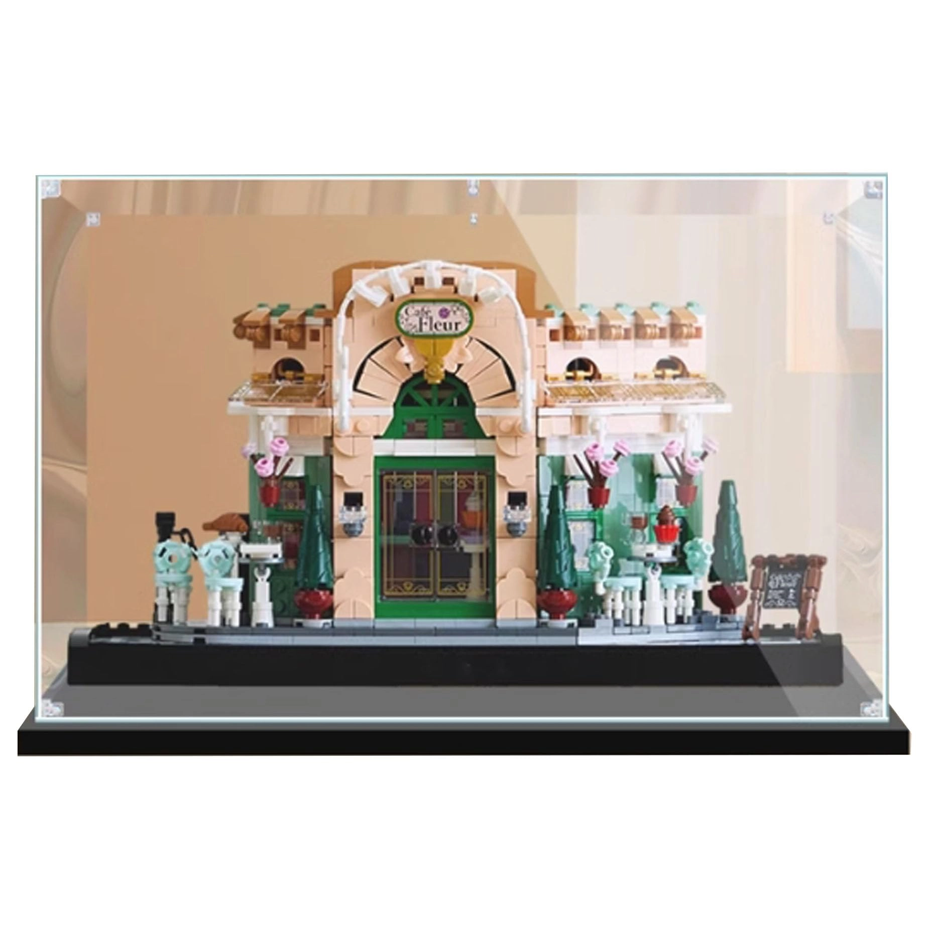 PHOVKFR Acrylic Display Case - for LEGO 10362 Café de France 3mm thickness