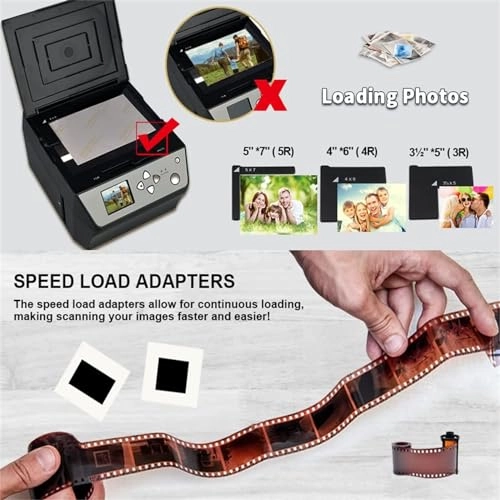 Film Slide Scanner - 22MP 2.4" LCD