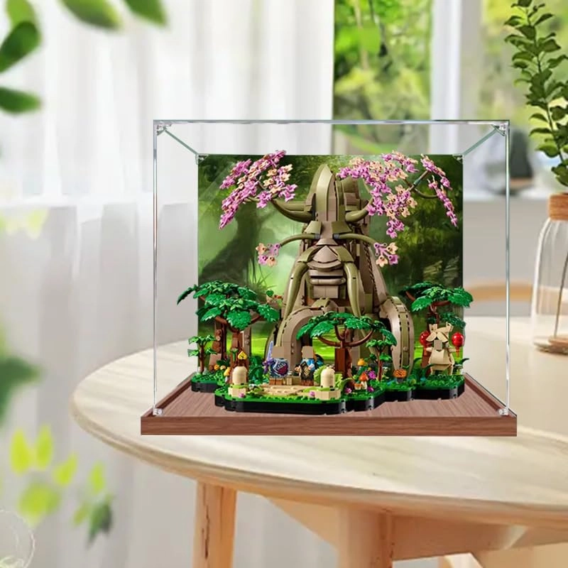 Lego Ideas Display Case 77092 - 15.74x15.74x13.77in Black Bottom+Background 1