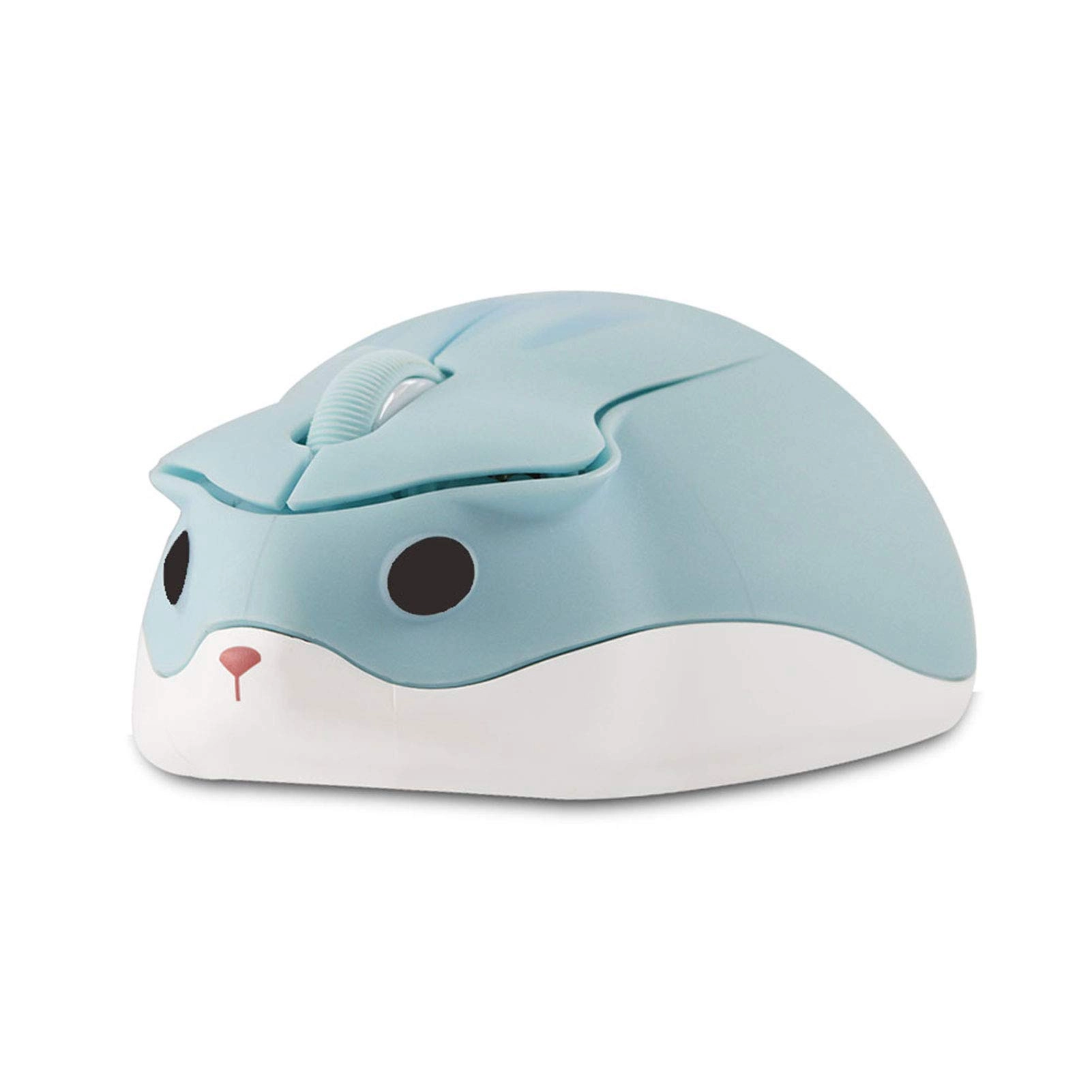 CHUYI Cute Animal Hamster Shape Silent Mini Travel Mouse - Wireless