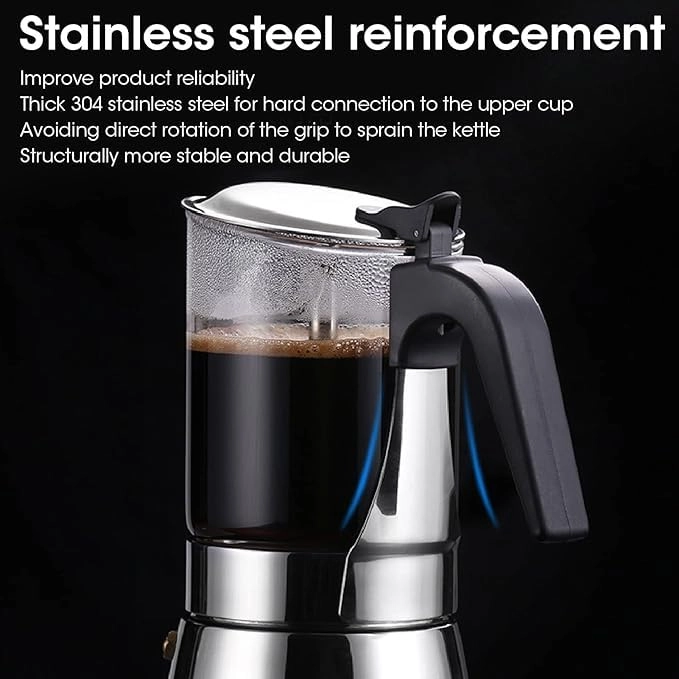 Moka Pot - Visible Pot Body Stovetop