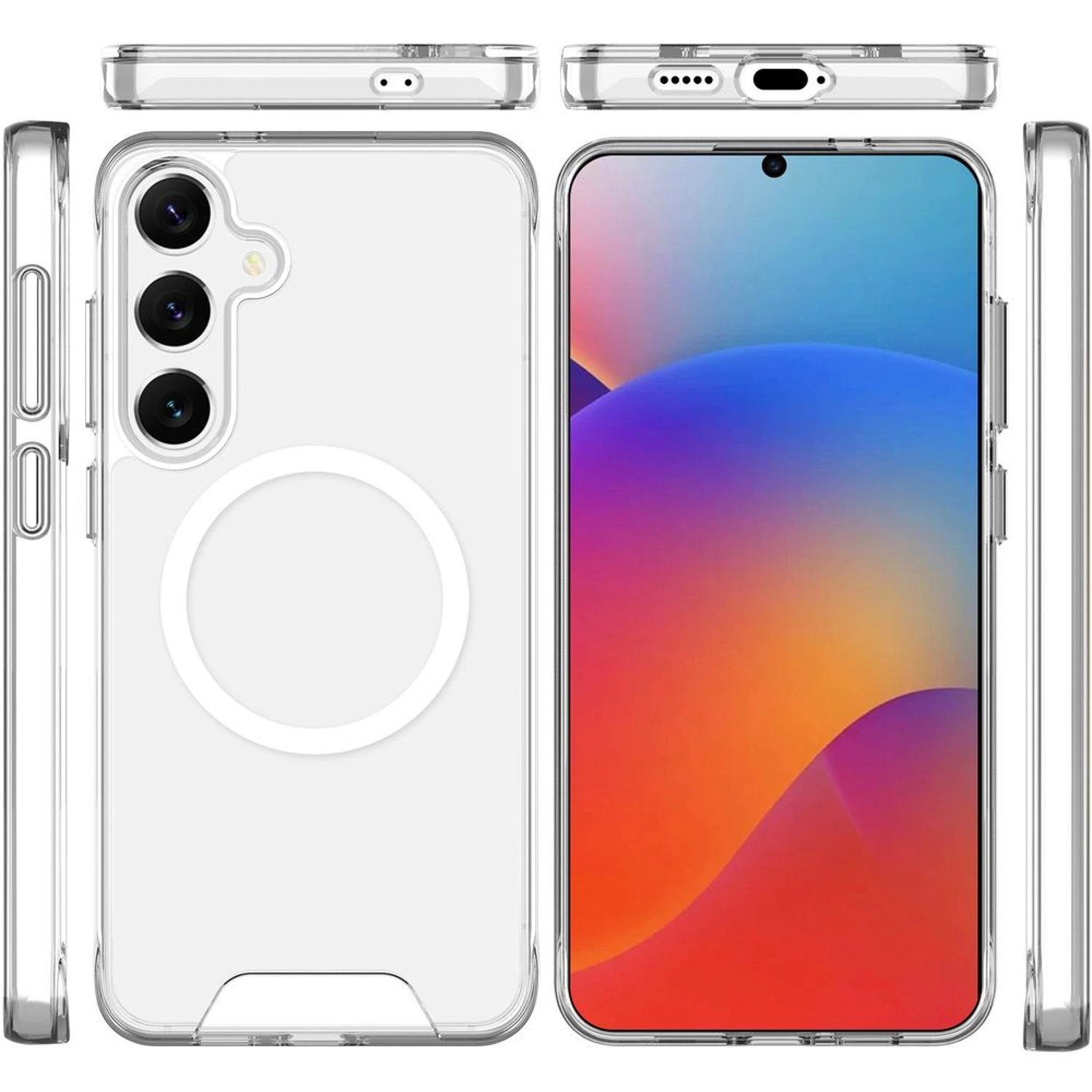 Clear Screen Protector + Back Protector for Samsung Galaxy S25 Plus