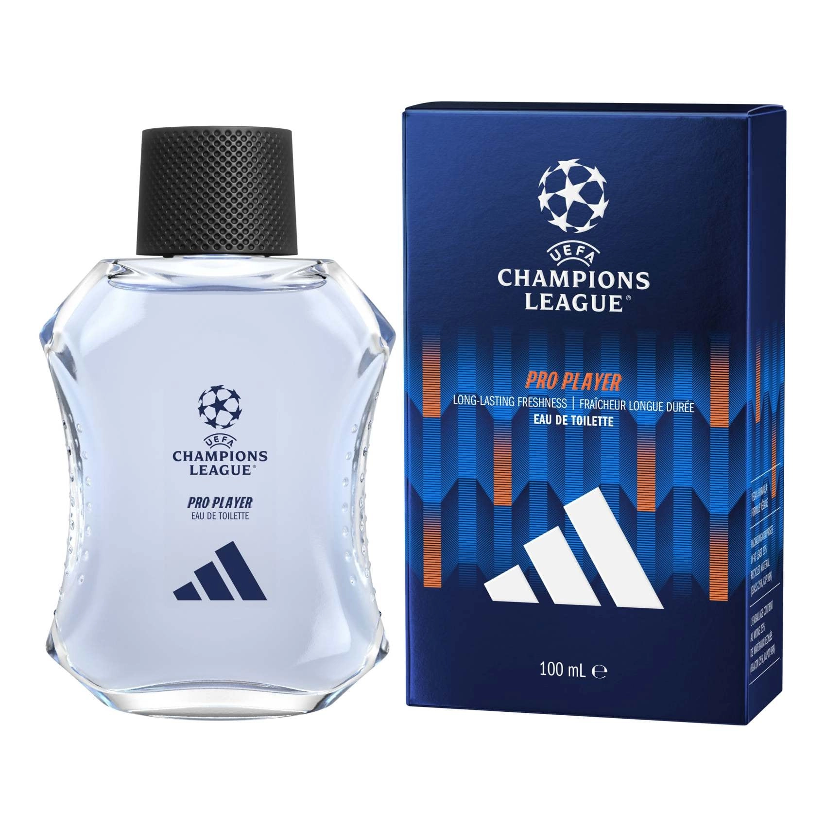 UEFA Champions League Pro Player Eau De Toilette + UEFA Champions League Pro Player Deodorant Body Spray + UEFA Champions League Pro Player 3-in-1 Shower Gel - Eau de Toilette 3 Pieces