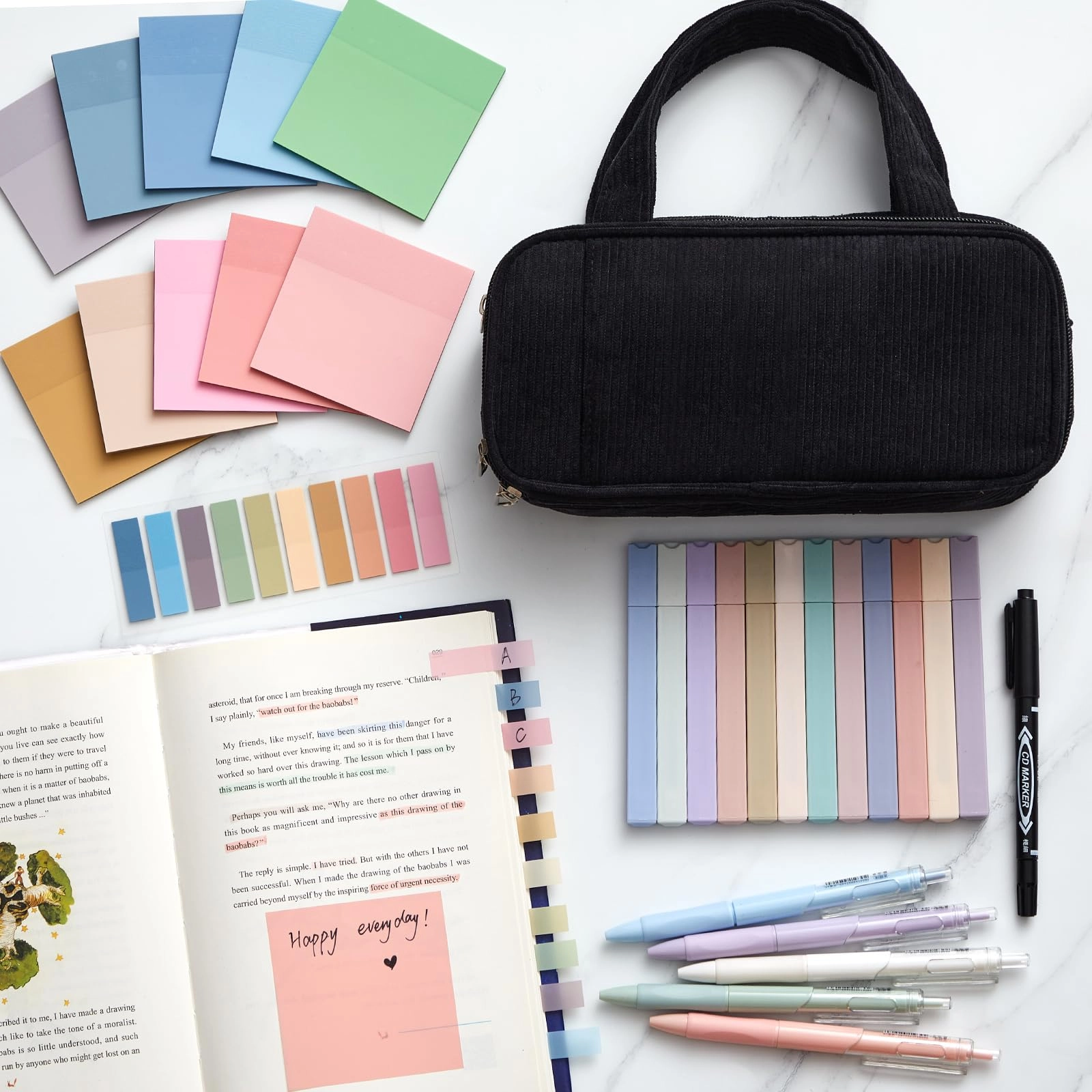 Book Annotation Kit - 39 Pcs