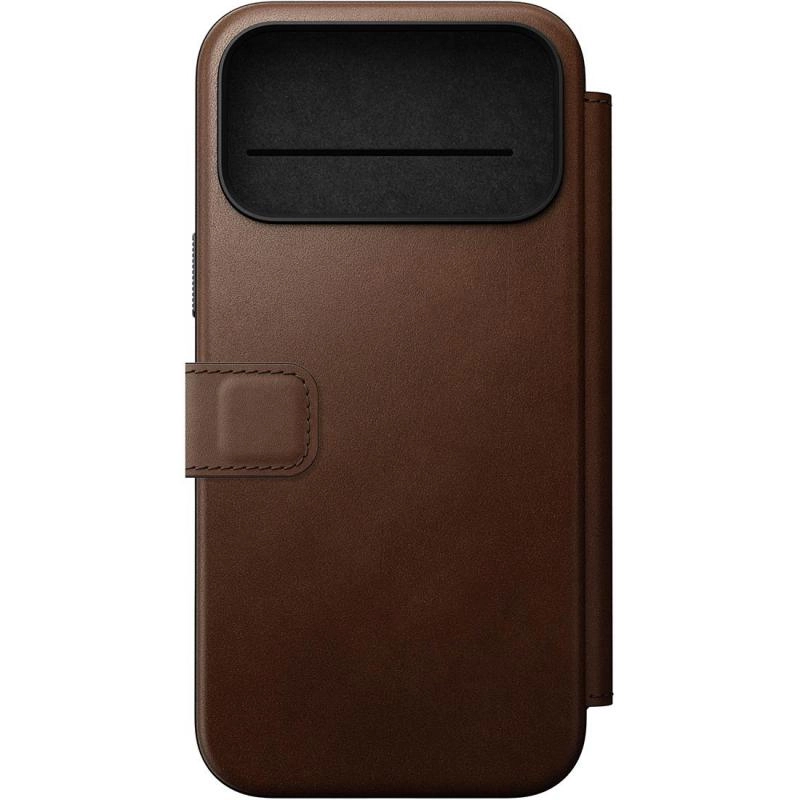 Modern Leather Folio Flip Cover with MagSafe for iPhone 17 Pro Max