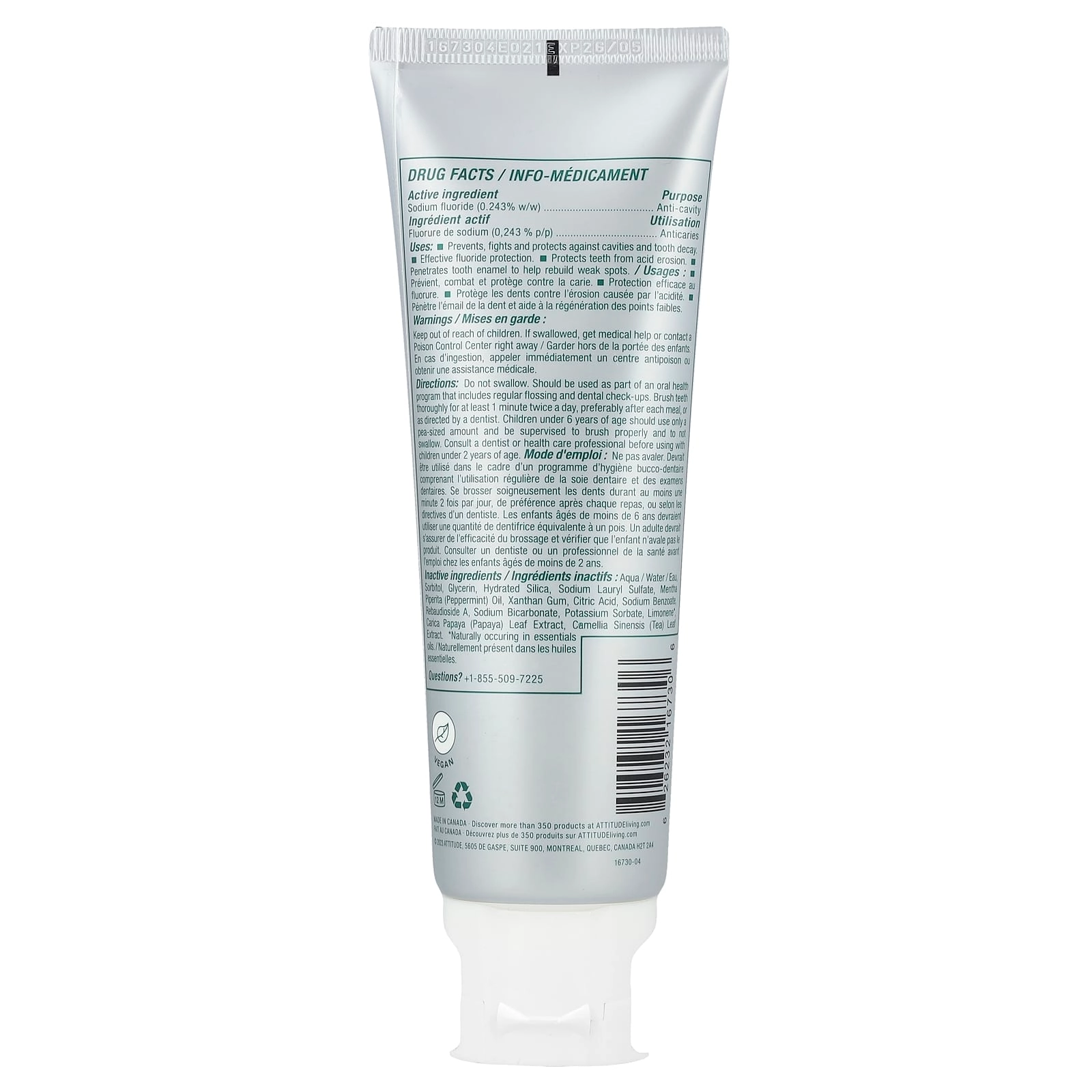 Super Leaves Peppermint Toothpaste 120 g