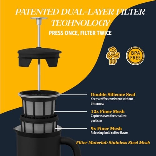 P7 - 18 oz Vacuum Insulated Double Micro-Mesh Filter