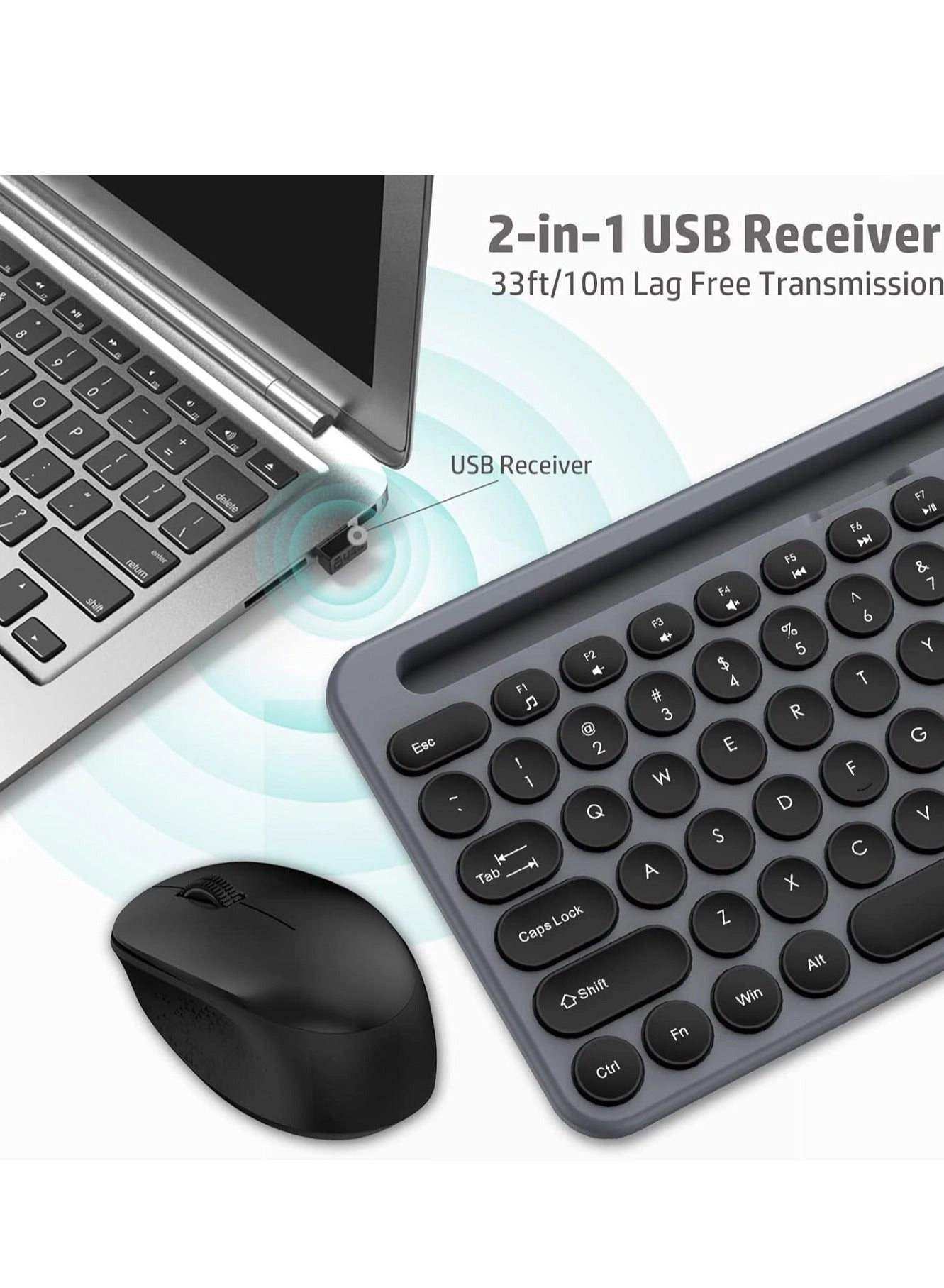 Keyboard + Mouse - 2.4G Bluetooth