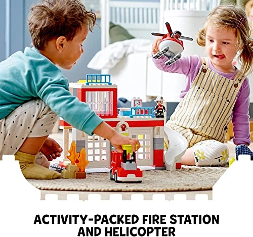 Fire Station & Helicopter Playset (10970)