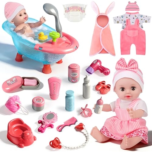 Bath Doll Set - 30 cm 24-piece