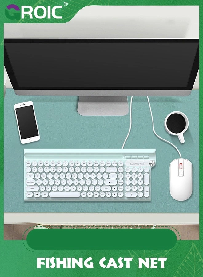 Green Typewriter Keyboard - Standard Wired