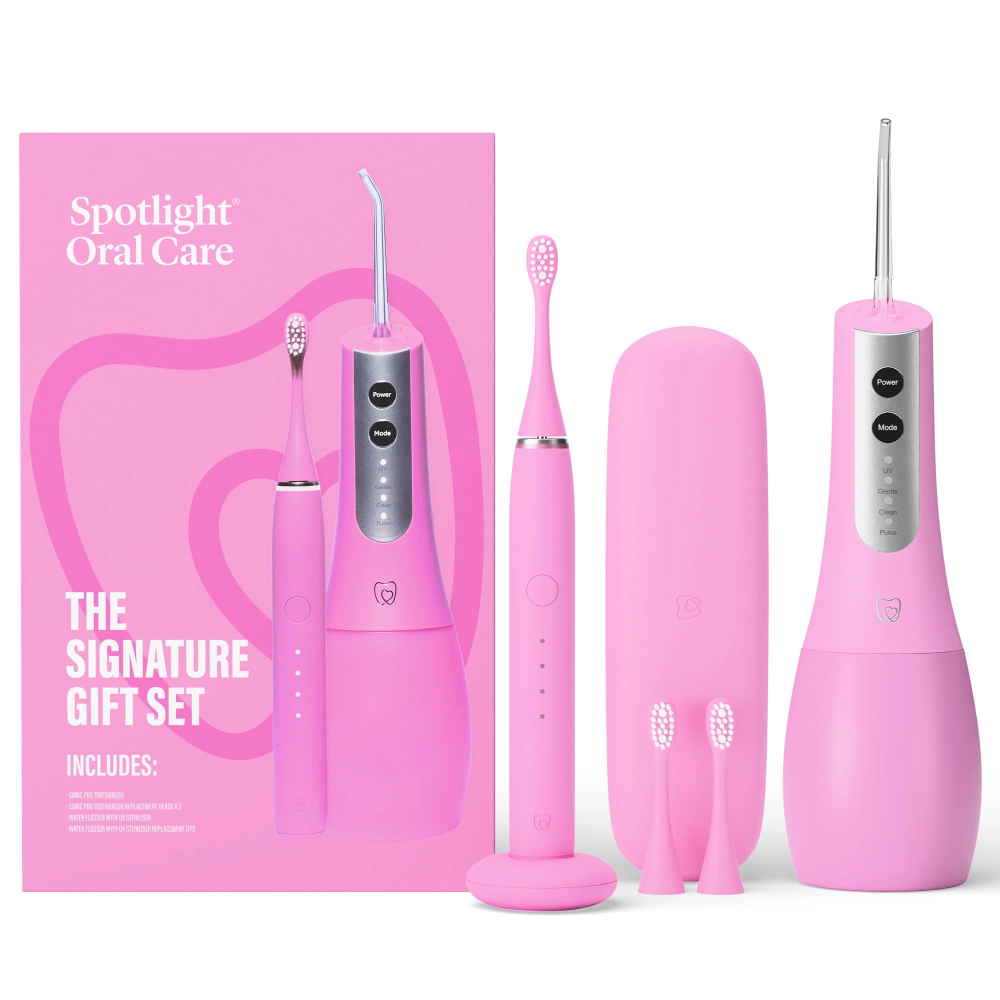 Spotlight Oral Care Sonic Pro - Electric Toothbrush + Water Flosser - UV-C Sterilisation