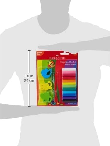 Modelling Clay - 150Gm 12 Colors + Moulds + Craft Tool