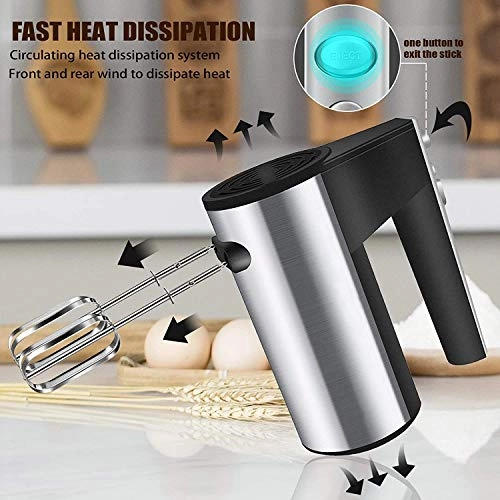 Hand Mixer - 5-Speed Silver+Black