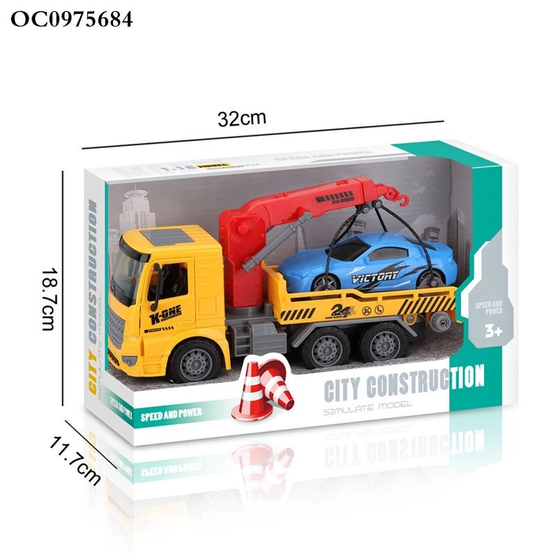 City Construction Tow Truck - Yellow 3+