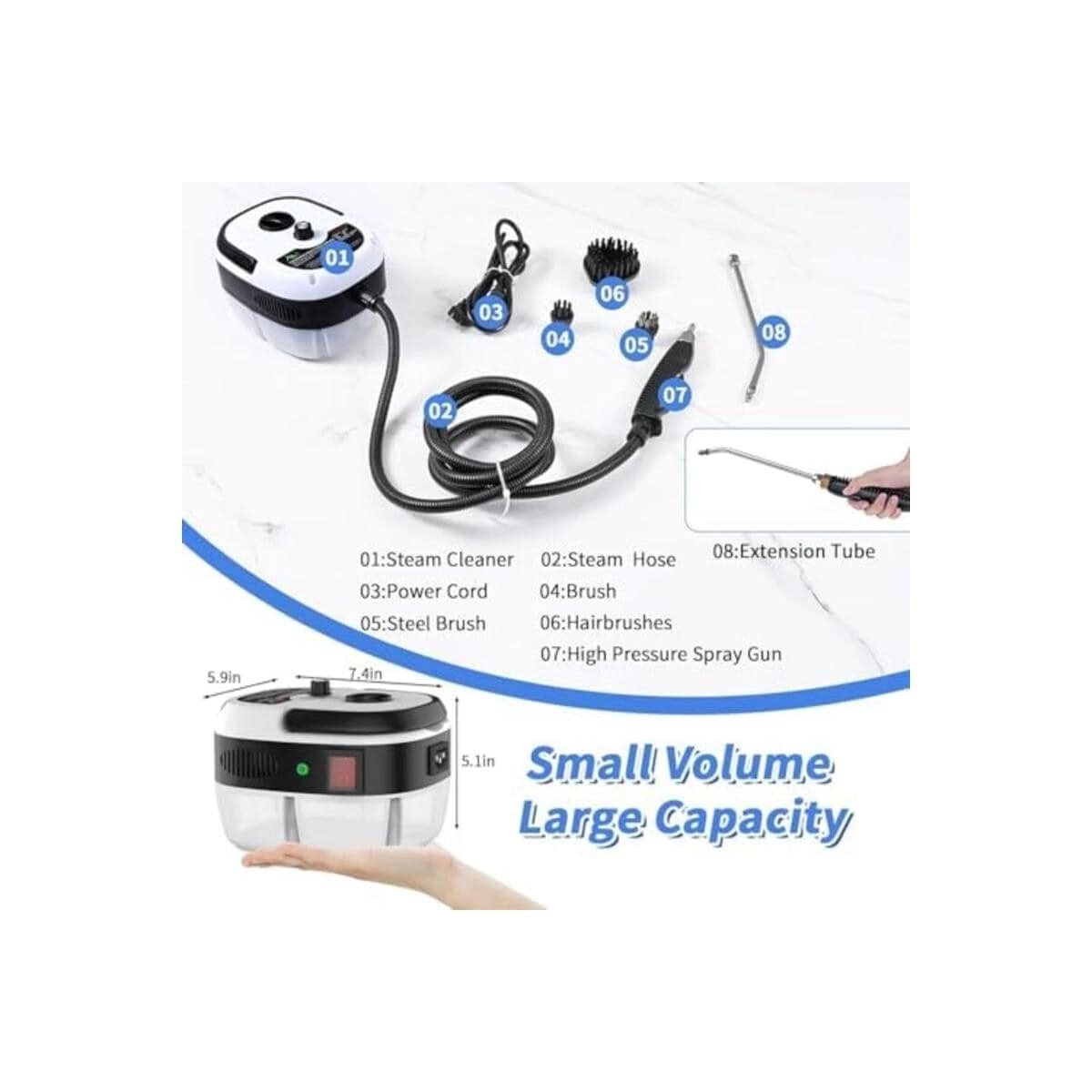 Multipurpose Steam Cleaner - 1.2L