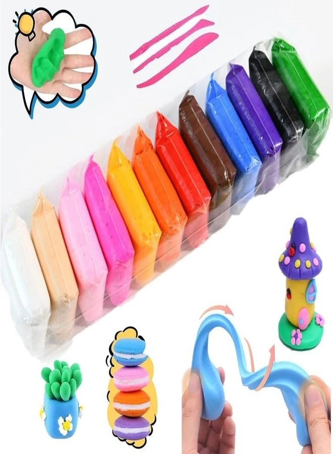 Air Dry Clay - Non-Toxic Soft 12pcs.