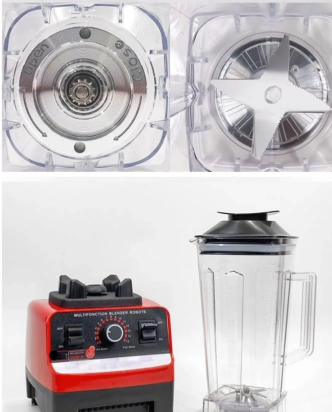 Heavy Duty Commercial Blender - 2-in-1 multifunction Stainless steel blades