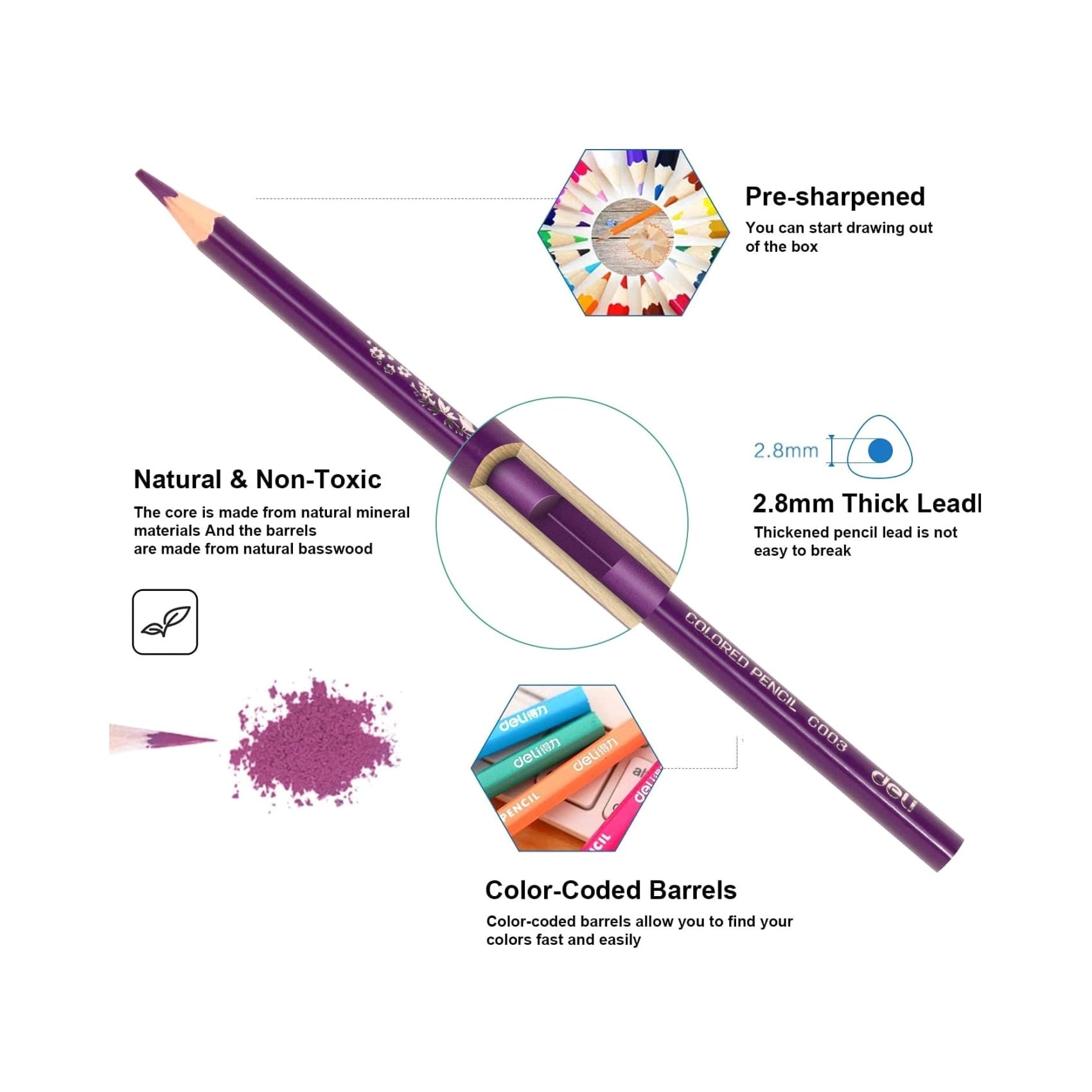ColoRun Coloured Pencil - 24 PCS
