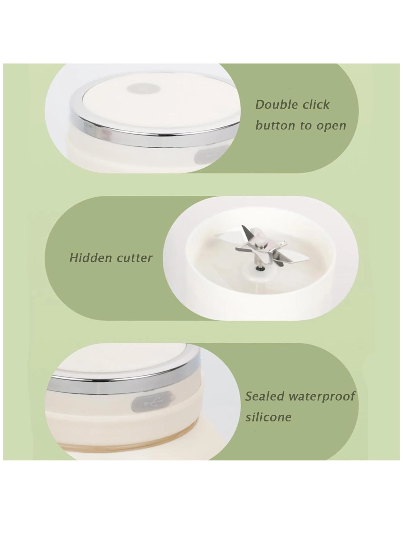 SG3009 - Portable rechargeable 10-blade 2-in-1 juicer