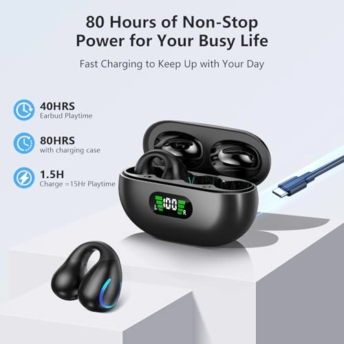 Open Ear Bone Conduction Wireless Headphone