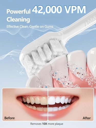 Sonic Electric Toothbrush - 3 Intensity Levels 5 Modes 40000 VPM