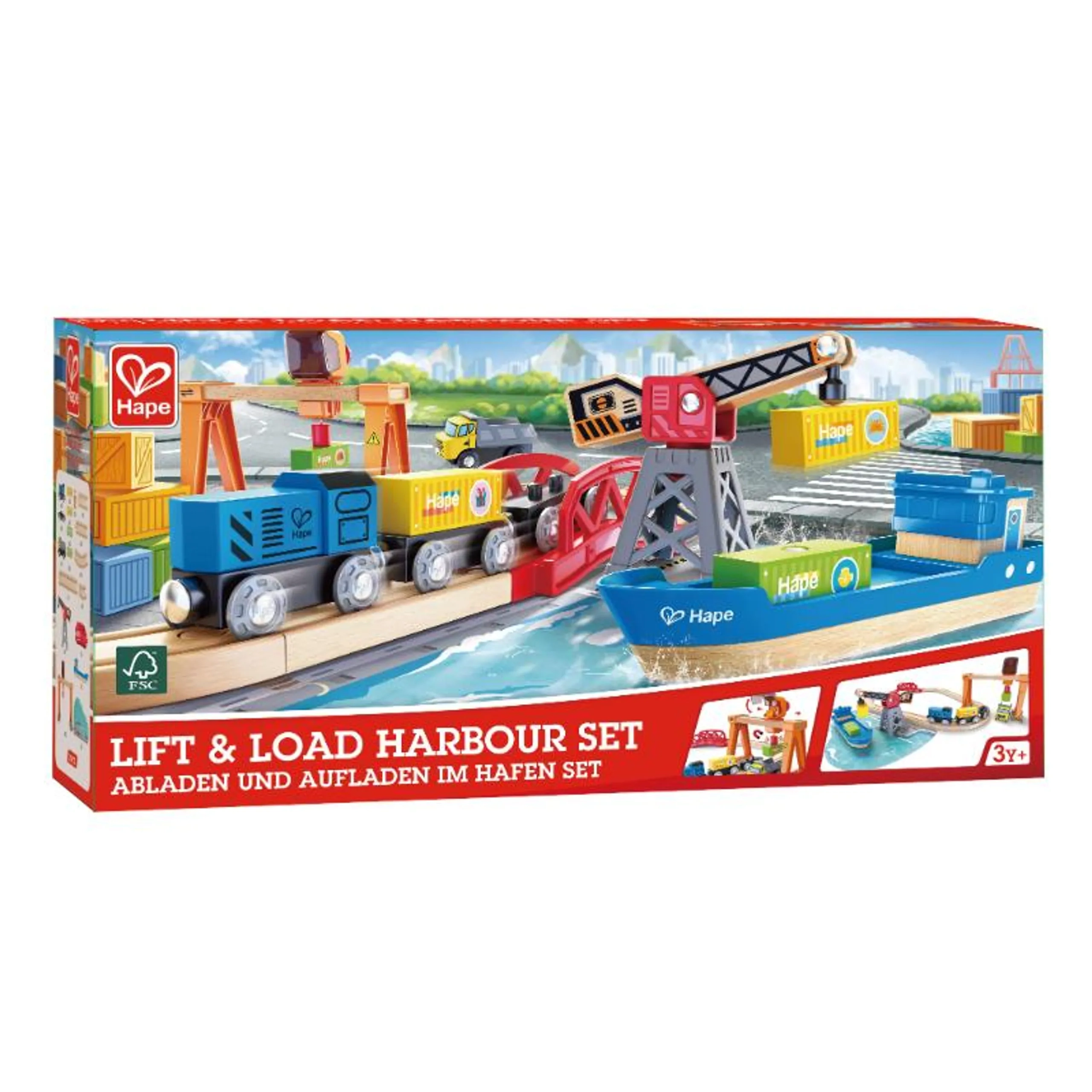 Lift & Load Harbour Train and Railway Set - 25pcs