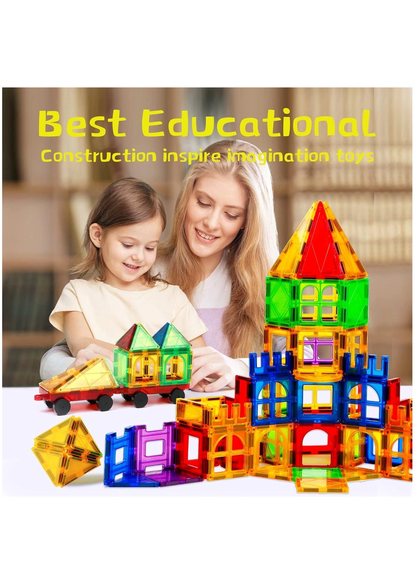 Magnetic Building Blocks - 78 pcs