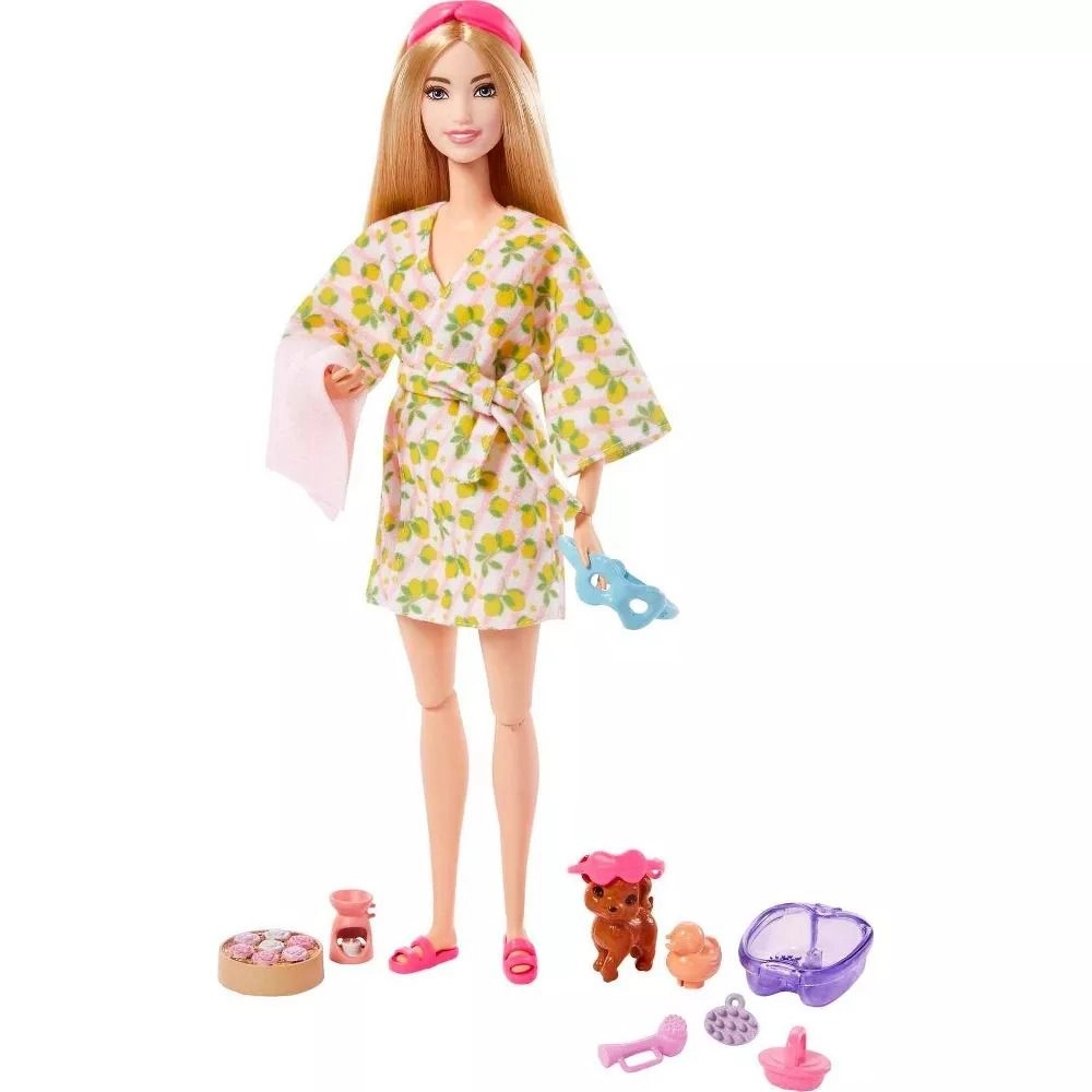 Barbie Doll with Puppy - Self-Care Spa Day 11 joints Ages 36+