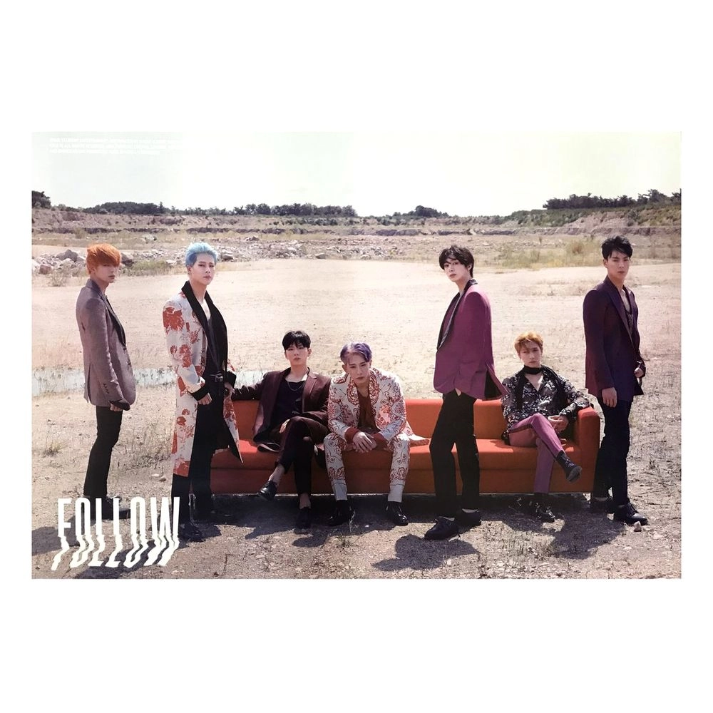 QUALIA Monsta X Follow B Poster - High quality gloss paper 45 X 62cm