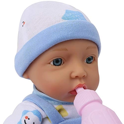Reborn baby doll - 10 inch Handmade cloth body Blue