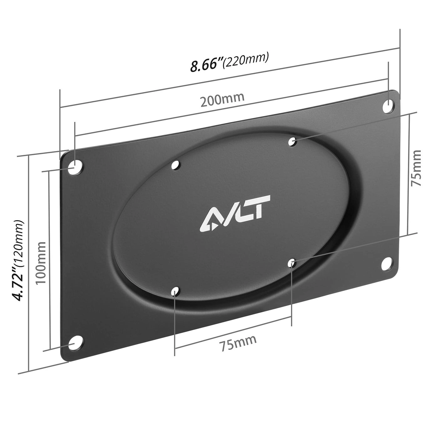 VESA 200 x 100 Extension Steel Plate