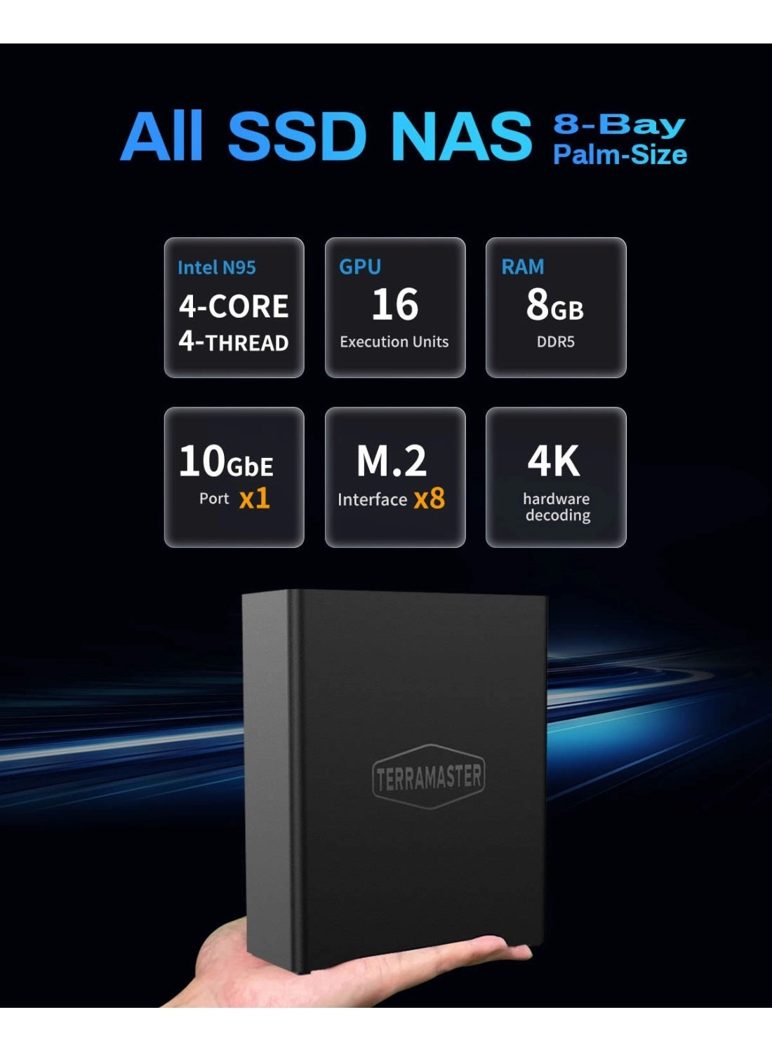 F8 SSD Plus 8-Bay 64TB