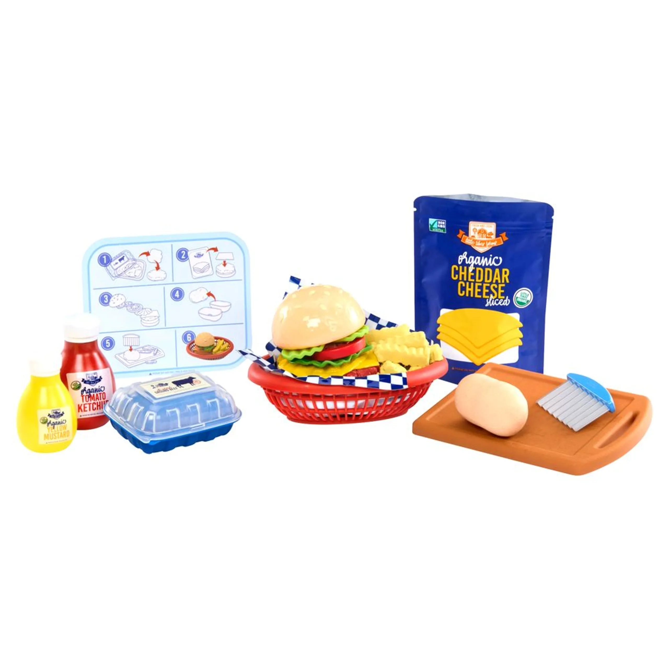 Creative Chefs Cheeseburger & Fries Kit - 22 Pcs (816-LIT_643194)