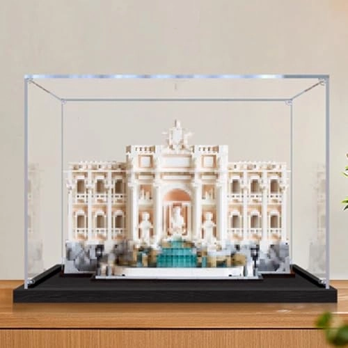 Acrylic Transparent Collectible Display Case for LEGO 21062 Rome Wishing Fountain Block Model - Rome Wishing Fountain 3mm