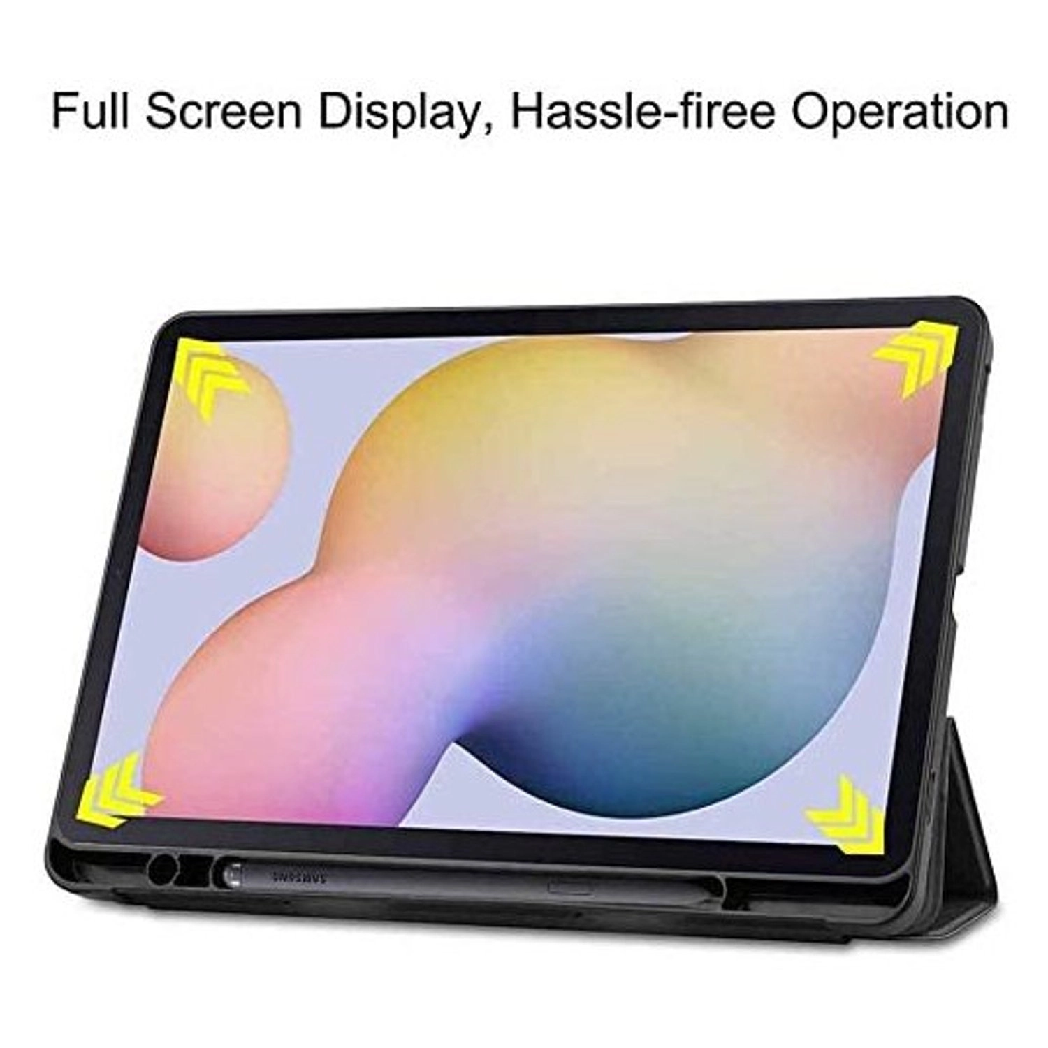 Folio Case with Screen Protector for Samsung Galaxy Tab S7 Plus