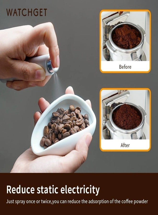 Coffee Bean Dosing Cup - 20-25g + Static Reduction Spray Bottle - 10ml