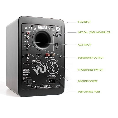 YU6 - Powered Bookshelf Bluetooth Phono Preamp