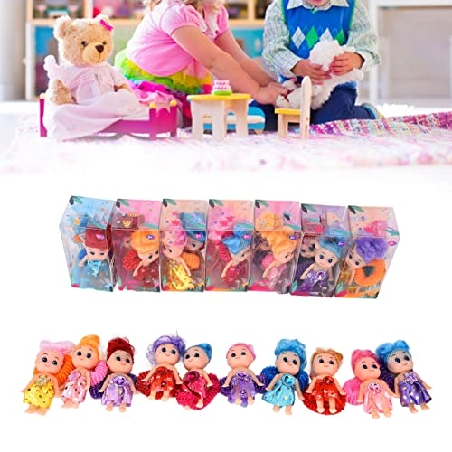 Mini Doll - 24pcs PVC+cloth with decorative ring Ages 3+