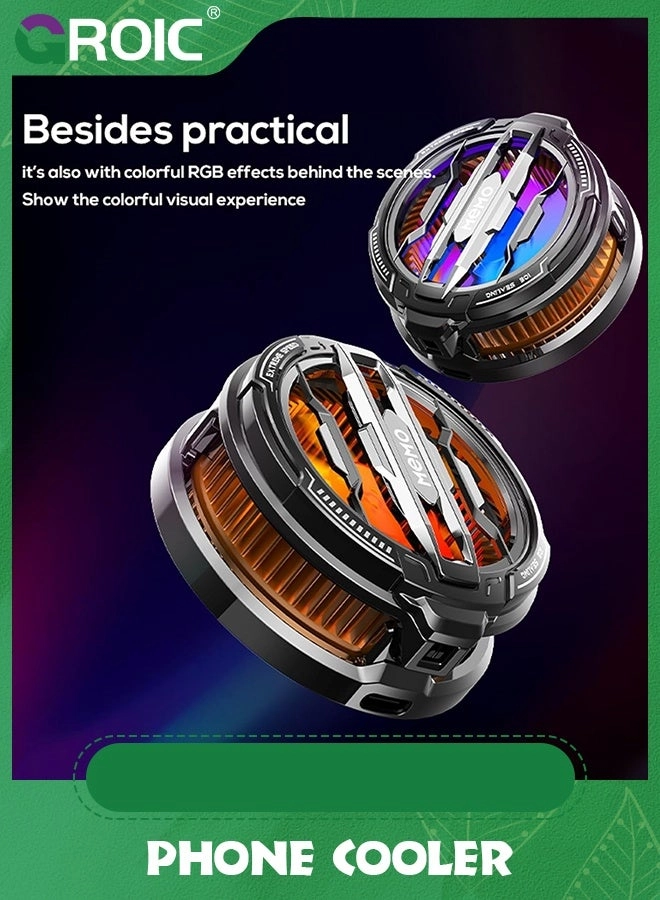 Phone Cooler - 3 Cooling Modes RGB Lights