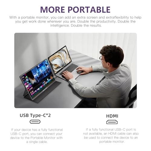 Portable Monitor - 16-120HZ 16 Inches 2560x1600