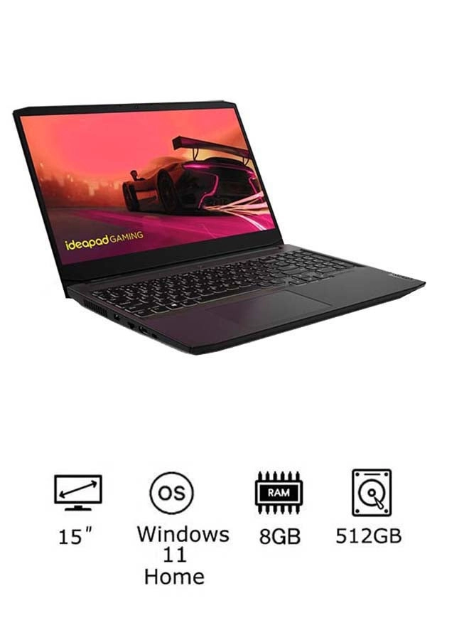 IdeaPad Gaming 3 15ACH6 - 15.6'' 512GB SSD 8GB Ryzen 5 5500H
