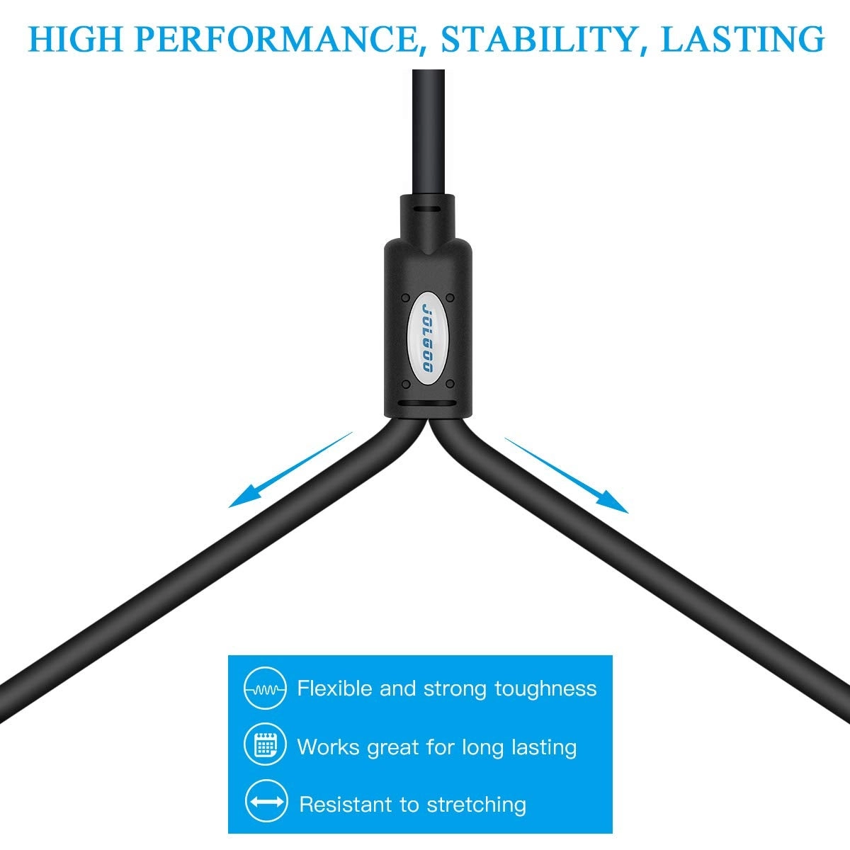 3.5 mm TRS to Dual 1/4" TS Stereo Breakout Cable - 6.6 Feet