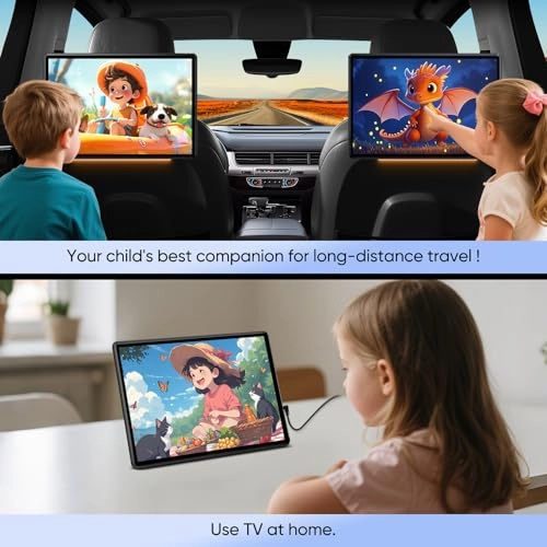 Android 13 Touch Screen Headrest Monitor - 13.5 inch